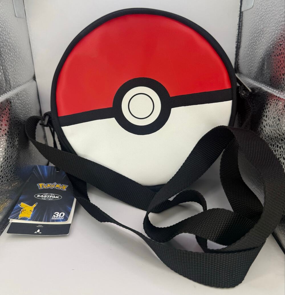 Eastpak Pokemon Poke Ball Crossbody Shoulder Bag JS0A85M7 Red White Black NWT 2L